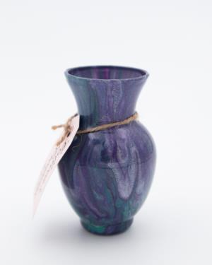 Purple Resin Vase